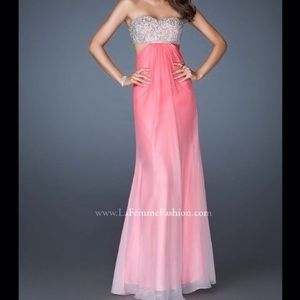 La Femme Pink Ombré Prom Dress- like new!